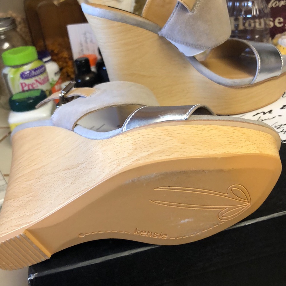 Kensie High Wedge Slip on Sandal - Picture 4 of 8